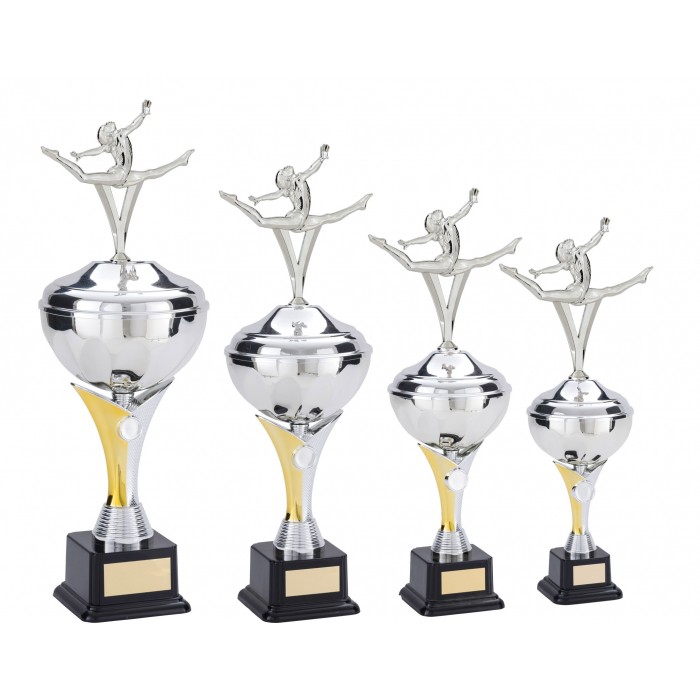 V-RISER CUP WITH SPLIT LEAP METAL PLAQUE - AVAILABLE IN 4 SIZES